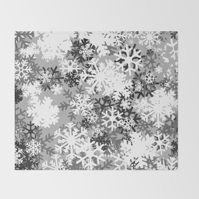Snowflake Camo Throw Blanket Gallery Image 2