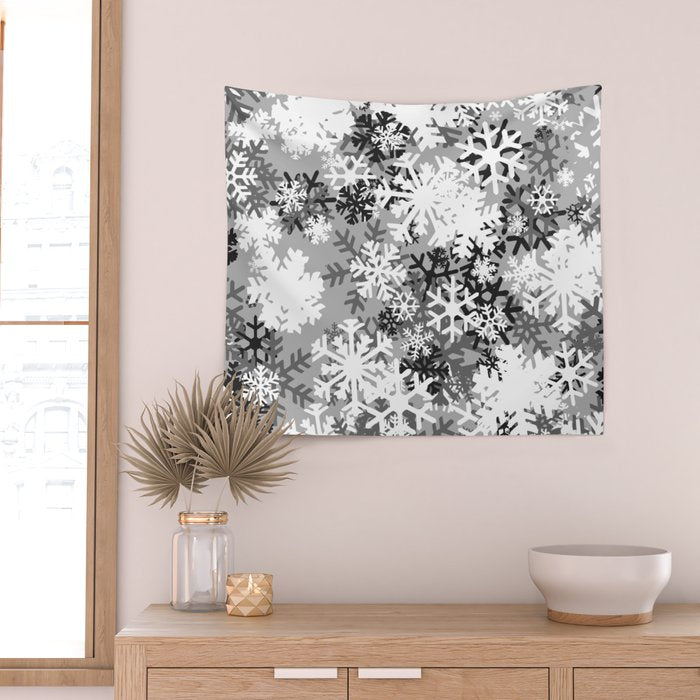 Snowflake Camo Wall Tapestry Gallery Image 2