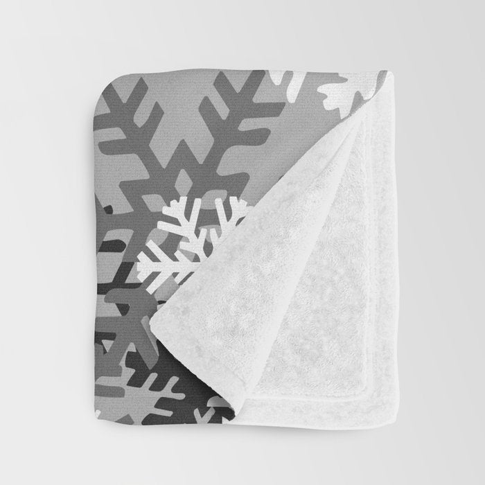 Snowflake Camo Throw Blanket Gallery Image 3