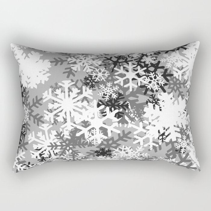 Snowflake Camo Rectangular Pillow Gallery Image 2