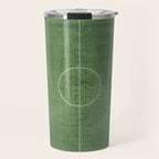 Soccer Field, Football Field, Green Grass Football Field Background Travel Mug Gallery Image 1