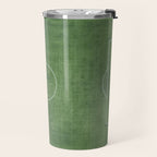 Soccer Field, Football Field, Green Grass Football Field Background Travel Mug Gallery Image 2