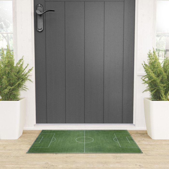 Soccer Field, Football Field, Green Grass Football Field Background Welcome Mat Gallery Image 3