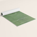 Soccer Field, Football Field, Green Grass Football Field Background Yoga Mat Gallery Image 2