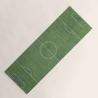 Soccer Field, Football Field, Green Grass Football Field Background Yoga Mat Gallery Image 1