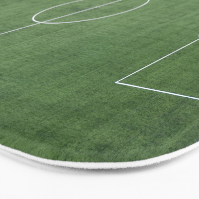 Soccer Field, Football Field, Green Grass Football Field Background Bath Mat Gallery Image 3