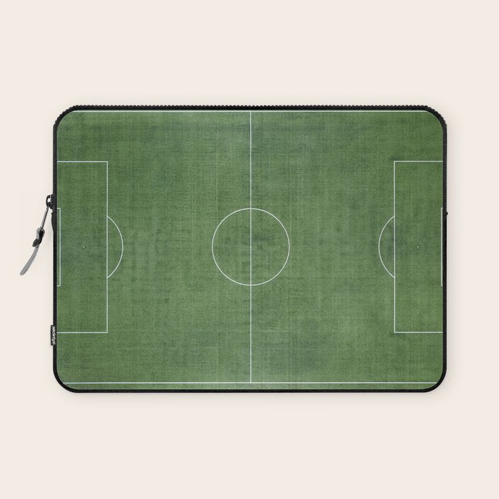 Soccer Field, Football Field, Green Grass Football Field Background Laptop Sleeve Gallery Image 1