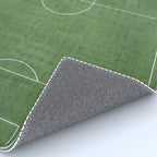Soccer Field, Football Field, Green Grass Football Field Background Rug Gallery Image 4