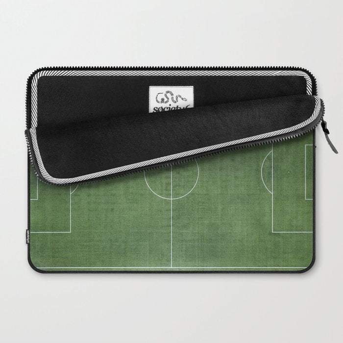 Soccer Field, Football Field, Green Grass Football Field Background Laptop Sleeve Gallery Image 2