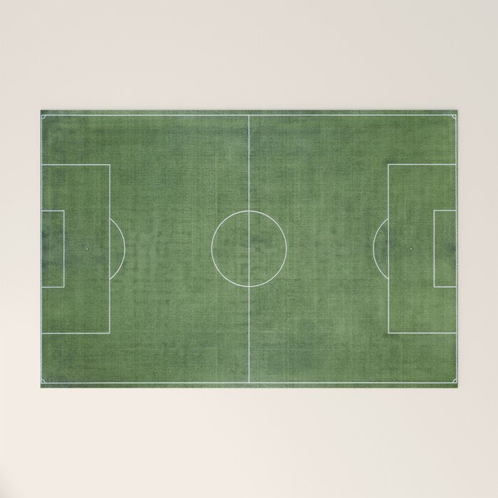 Soccer Field, Football Field, Green Grass Football Field Background Welcome Mat Gallery Image 1