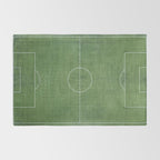 Soccer Field, Football Field, Green Grass Football Field Background Rug Gallery Image 2