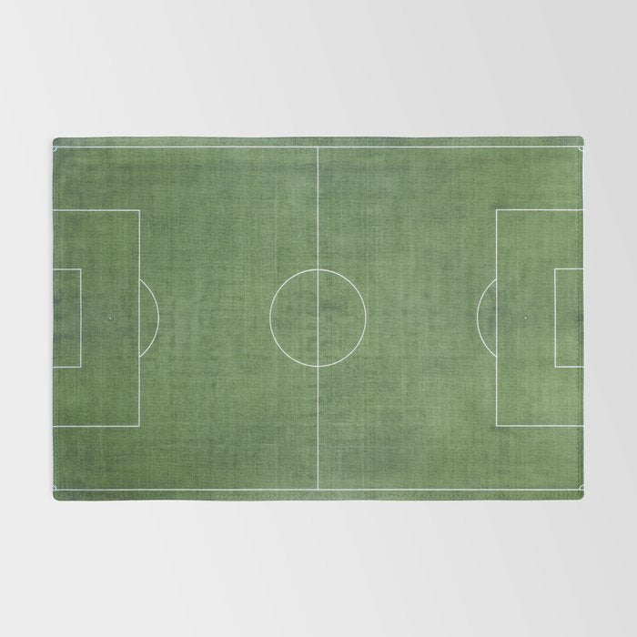 Soccer Field, Football Field, Green Grass Football Field Background Rug Gallery Image 2