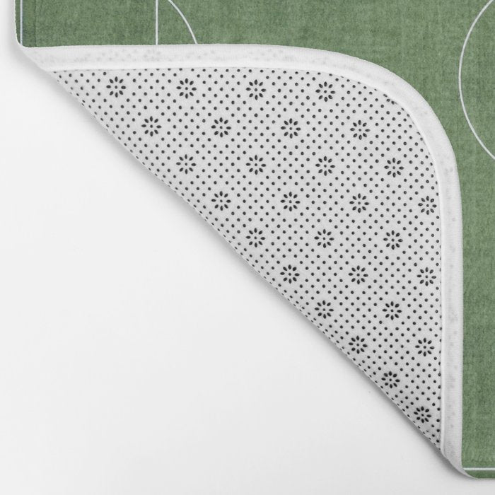 Soccer Field, Football Field, Green Grass Football Field Background Bath Mat Gallery Image 2