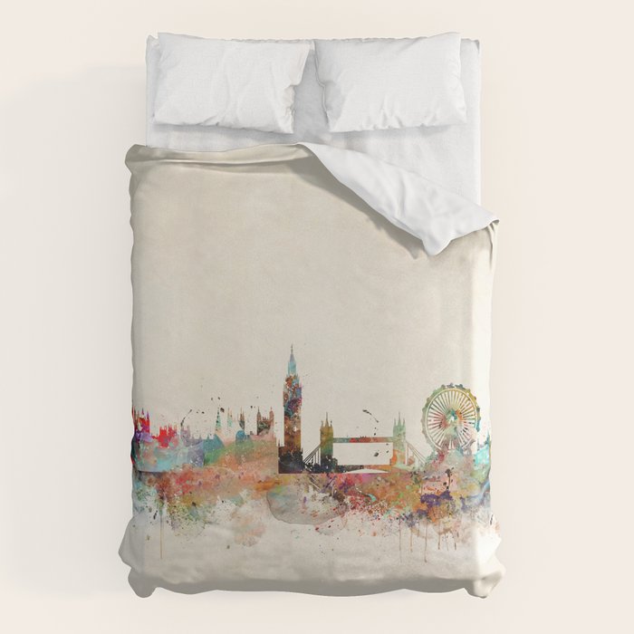 london england skyline Duvet Cover Gallery Image 1