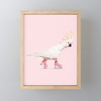 ROLLERSKATING COCKATOO Mini Art Print Gallery Image 1