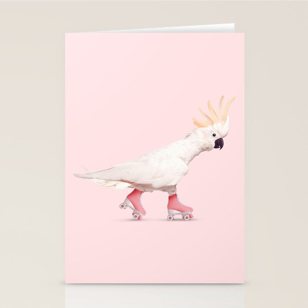 ROLLERSKATING COCKATOO Stationery Card Gallery Image 2