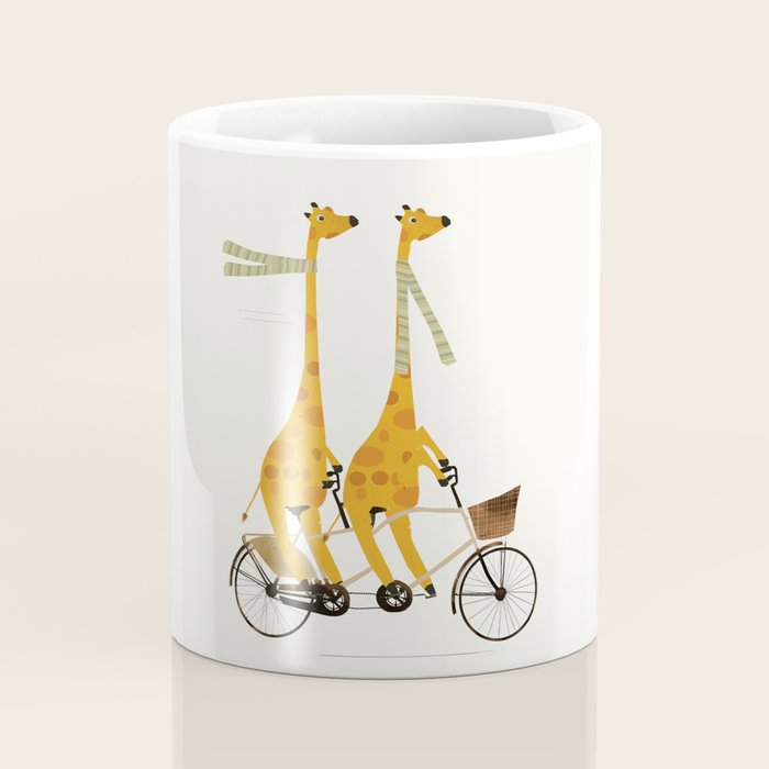 lets tandem giraffes Coffee Mug Gallery Image 4