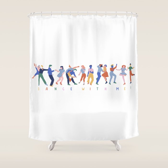 Dance In Color Shower Curtain Gallery Image 1