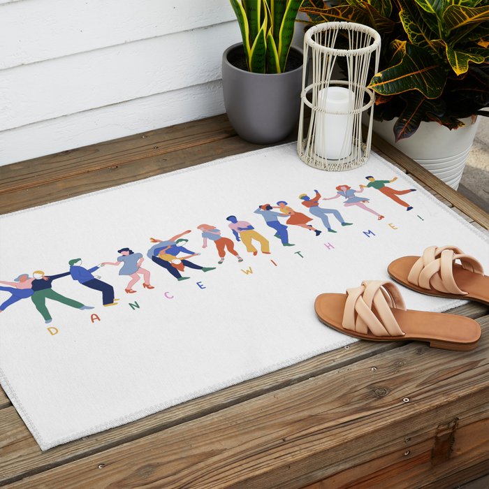 Dance In Color Outdoor Rug Gallery Image 2