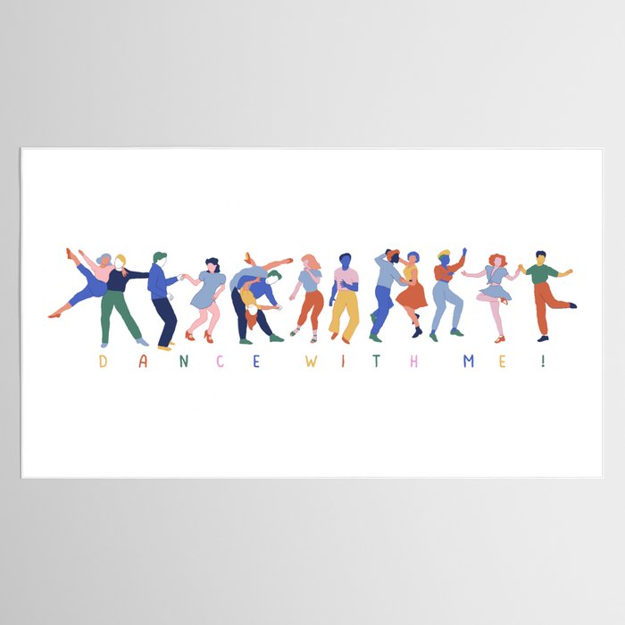 Dance In Color Tablecloth Gallery Image 2