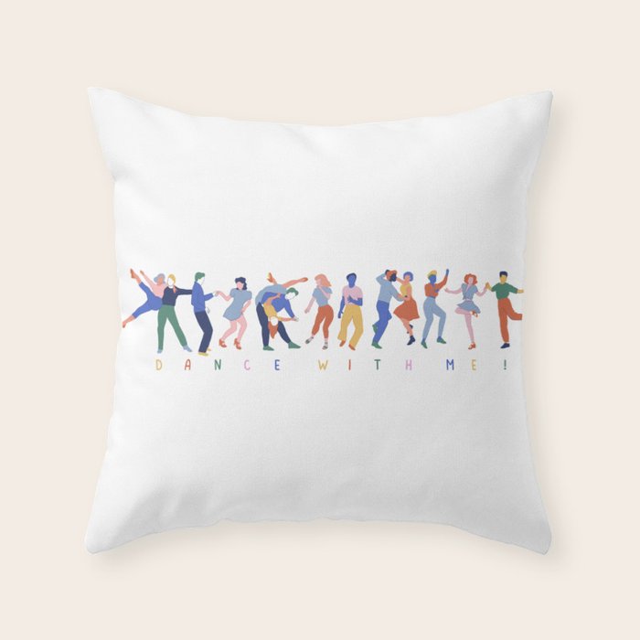 Dance In Color Throw Pillow Gallery Image 1