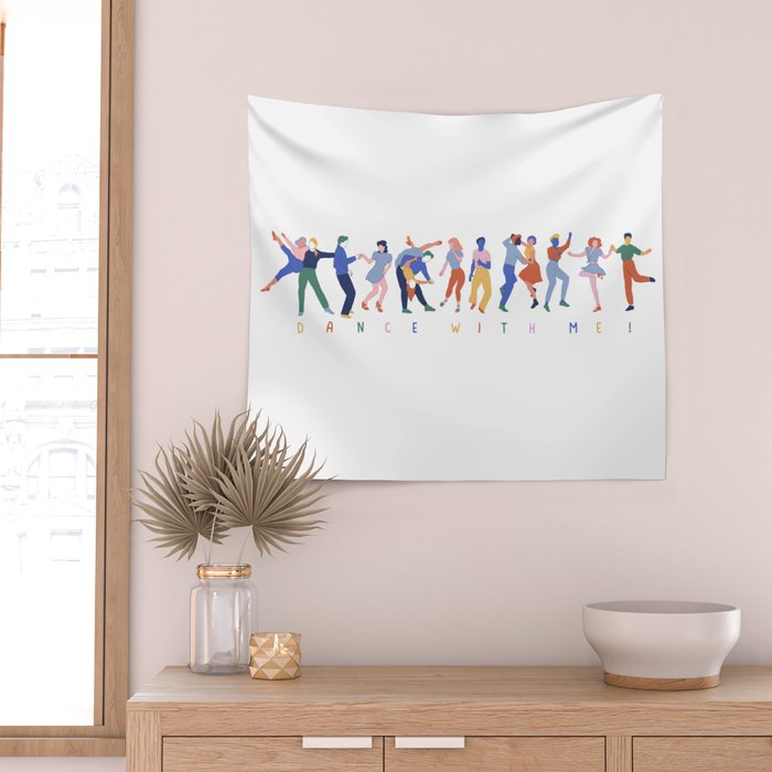 Dance In Color Wall Tapestry Gallery Image 2