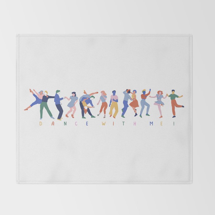 Dance In Color Throw Blanket Gallery Image 2