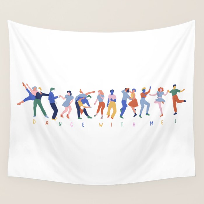 Dance In Color Wall Tapestry Gallery Image 4
