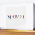 Dance In Color Wall Mural Gallery Image 2