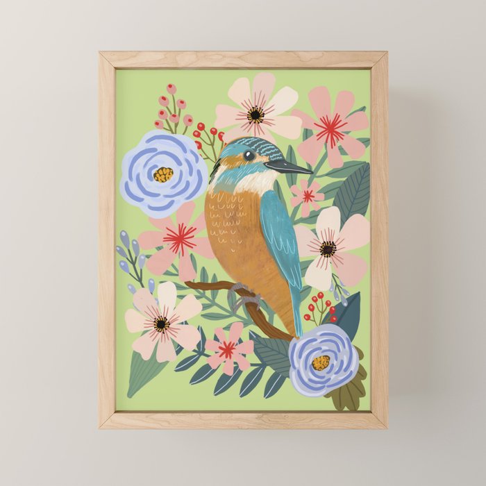 Ble Bird Mini Art Print Gallery Image 1