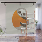 Whimsy Sloth Wall Mural Gallery Image 1