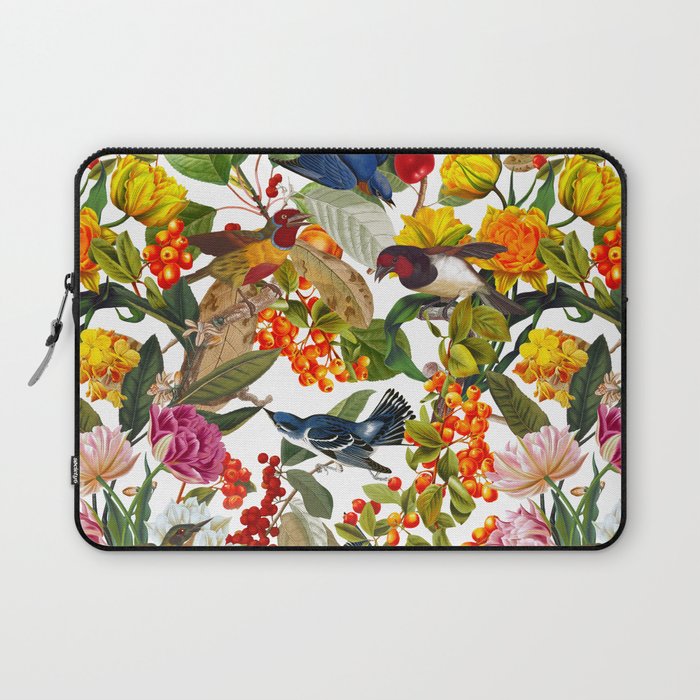 Floral and Birds XLVI Laptop Sleeve Gallery Image 1