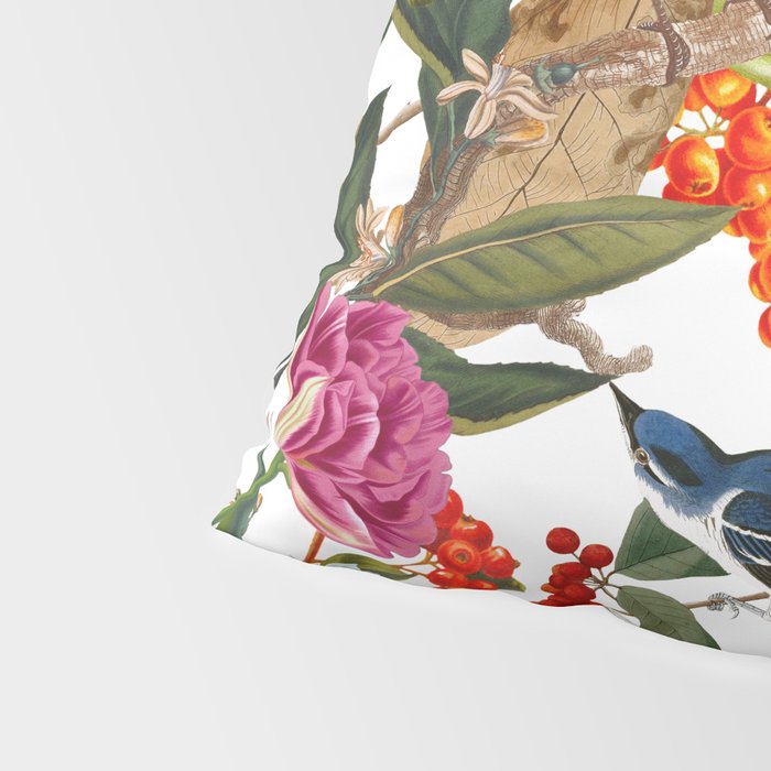 Floral and Birds XLVI Pillow Sham Gallery Image 4
