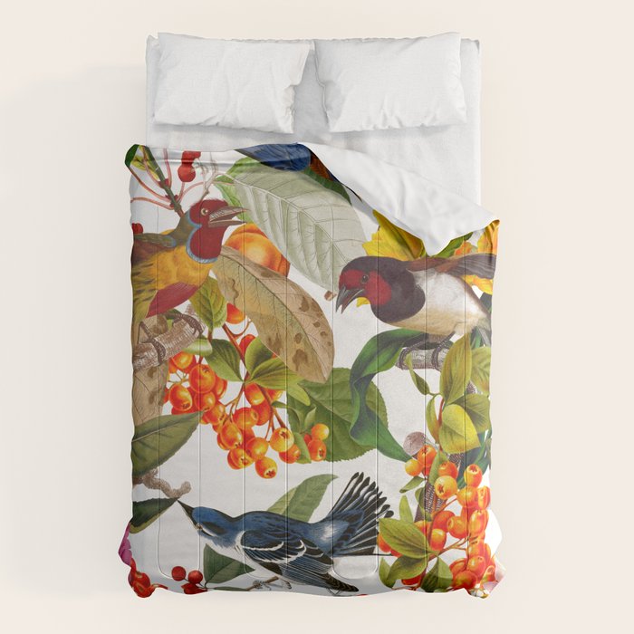 Floral and Birds XLVI Comforter Gallery Image 1