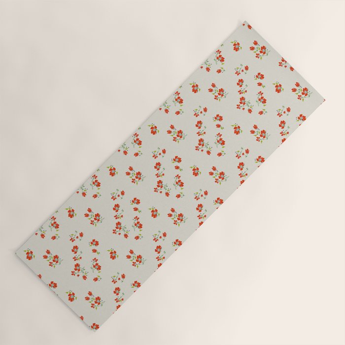 VINTAGE FLORAL Yoga Mat Gallery Image 1