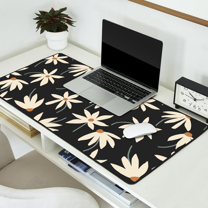 Drifting Daisies - night Desk Mat Gallery Image 2