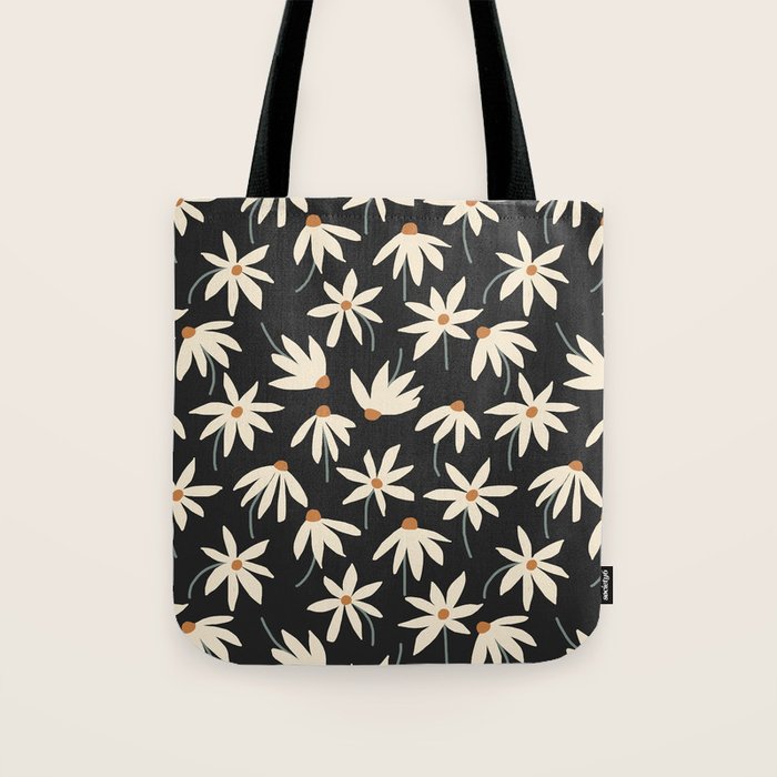 Drifting Daisies - night Tote Bag Gallery Image 1