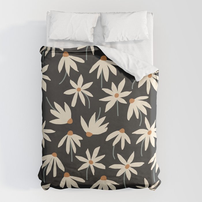 Drifting Daisies - night Duvet Cover Gallery Image 6