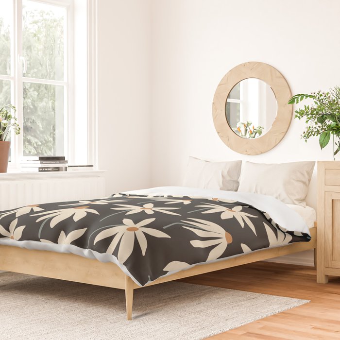 Drifting Daisies - night Duvet Cover Gallery Image 2