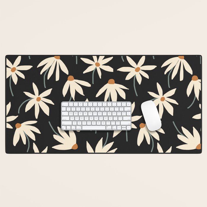 Drifting Daisies - night Desk Mat Gallery Image 1