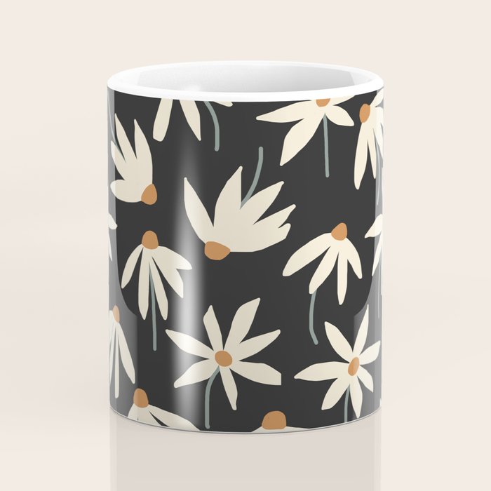 Drifting Daisies - night Coffee Mug Gallery Image 4