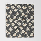 Drifting Daisies - night Throw Blanket Gallery Image 2