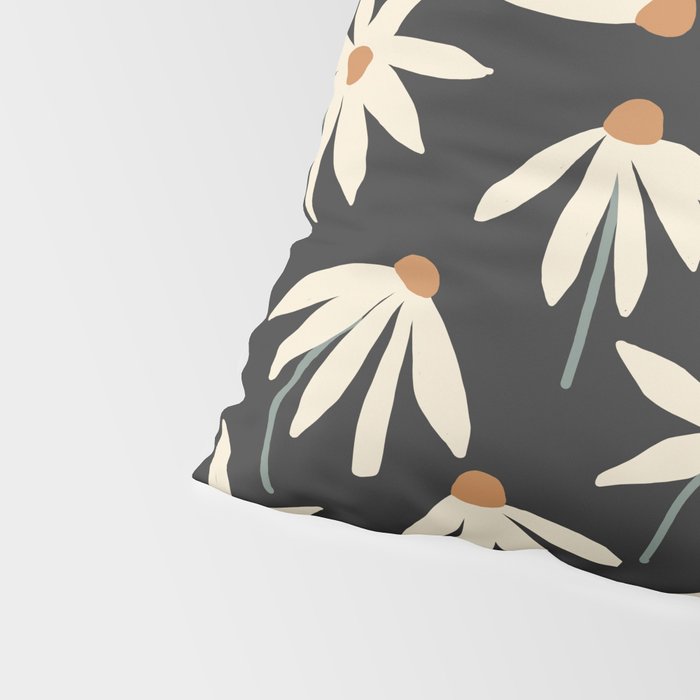 Drifting Daisies - night Pillow Sham Gallery Image 4