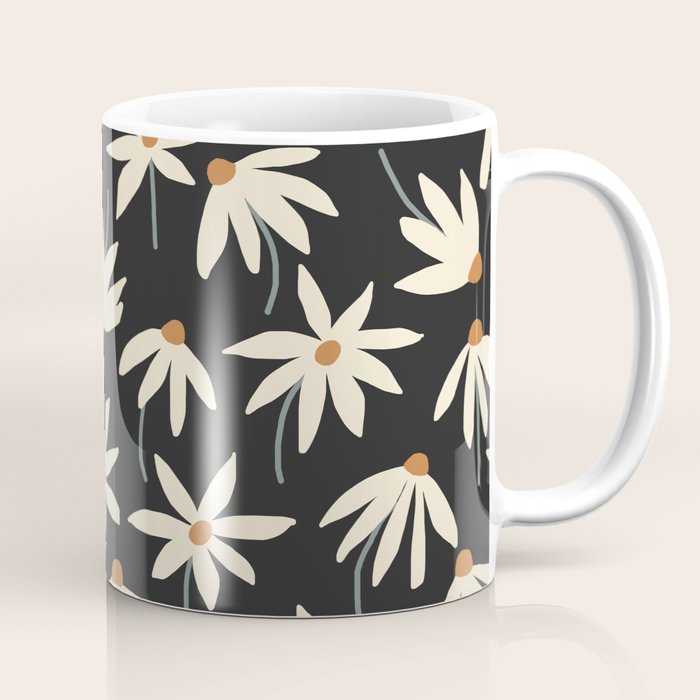 Drifting Daisies - night Coffee Mug Gallery Image 1