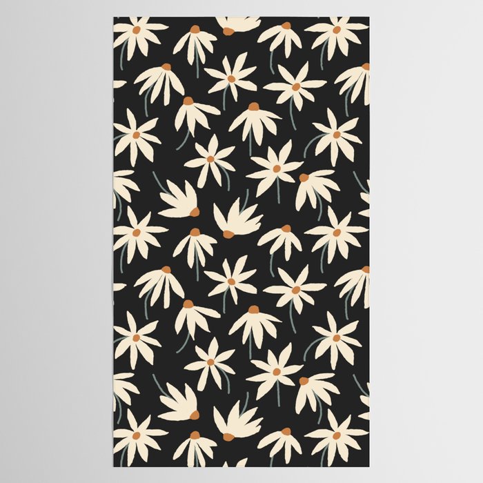 Drifting Daisies - night Tablecloth Gallery Image 2
