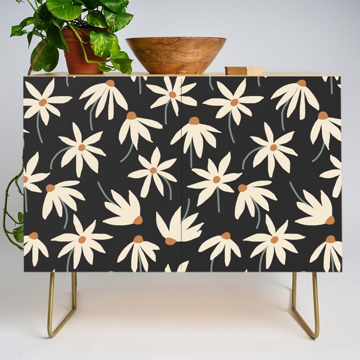 Drifting Daisies - night Credenza Gallery Image 1
