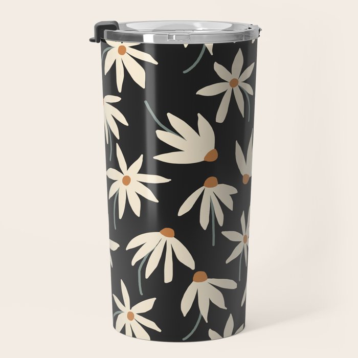 Drifting Daisies - night Travel Mug Gallery Image 3