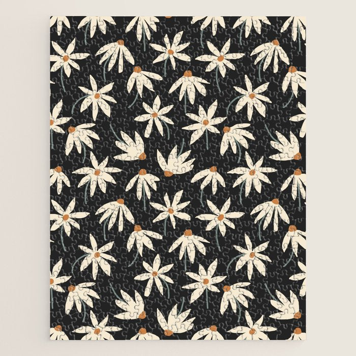 Drifting Daisies - night Jigsaw Puzzle Gallery Image 1