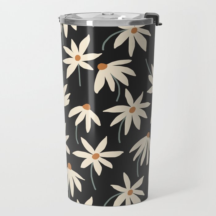 Drifting Daisies - night Travel Mug Gallery Image 2