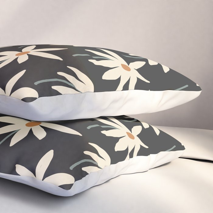 Drifting Daisies - night Pillow Sham Gallery Image 3